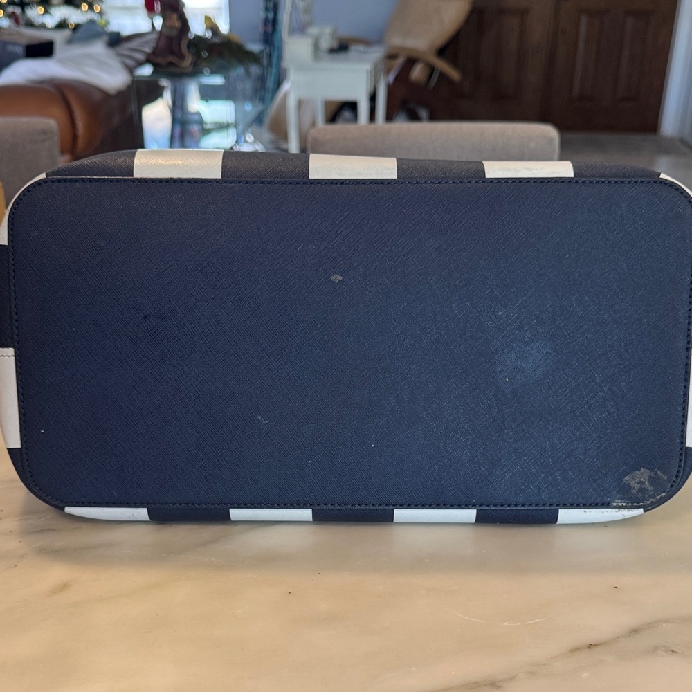 Michael Kors Striped Navy and White Tote - Picture 4 of 4